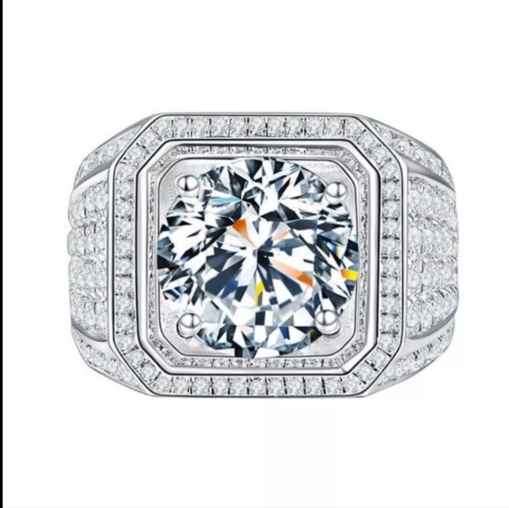 Luxury Man 2ct Moissanite Ring